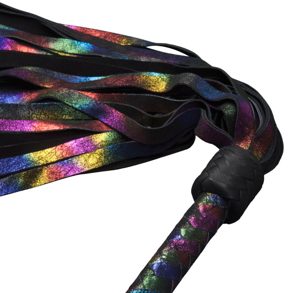 Strict Rainbow Leren Flogger 90,5 cm