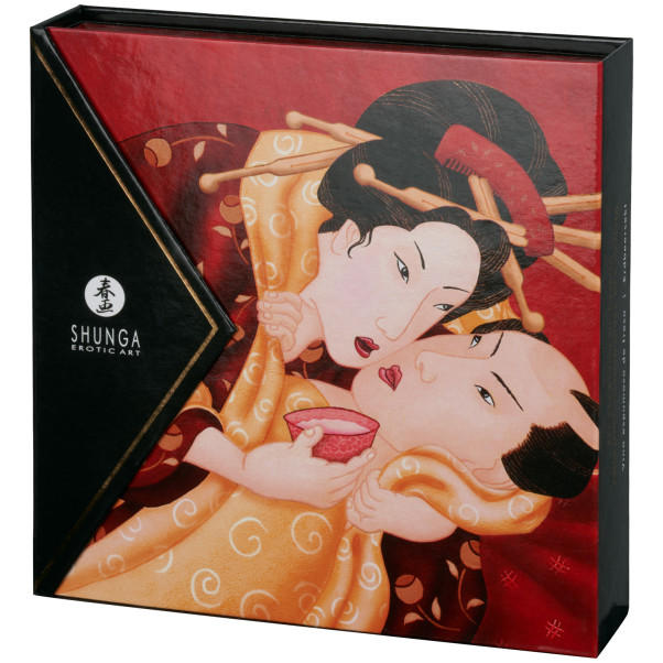 Shunga Geisha's Sparkling Strawberry Wine Intieme Massage Set