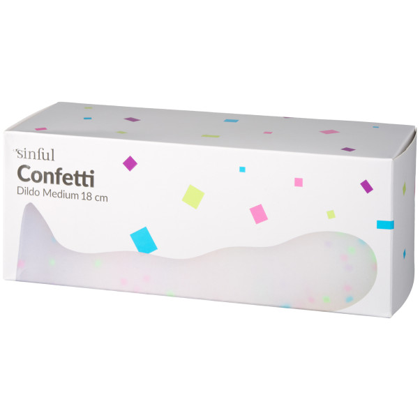 Sinful Confetti Dildo met Zuignap 18 cm