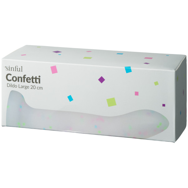 Sinful Confetti Dildo met Zuignap 20 cm