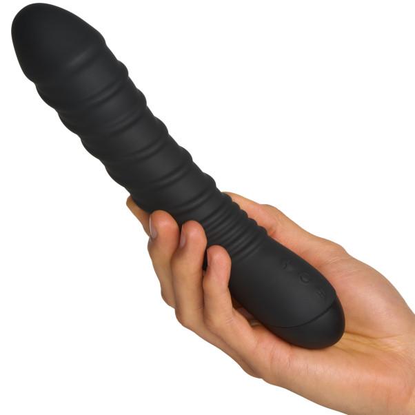 obaie Deluxe Oplaadbare Geribbelde Dildo Vibrator