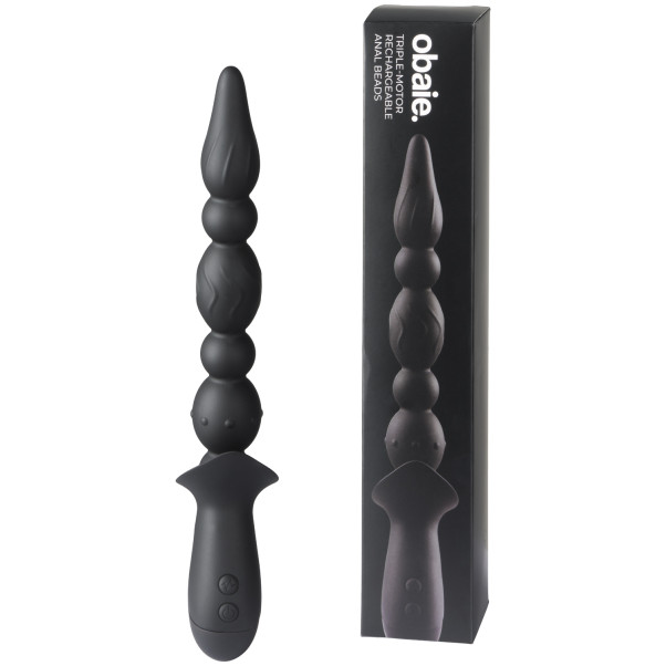 obaie Triple-Motor Oplaadbare Anale Kralen