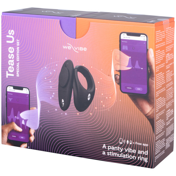 We-Vibe Tease Us Moxie Slipjes Vibrator en Bond Vibrerende Cockring Set