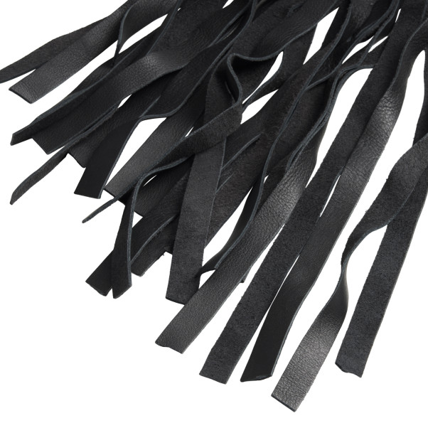 Mister B Impact Leren Flogger met Houten Handvat