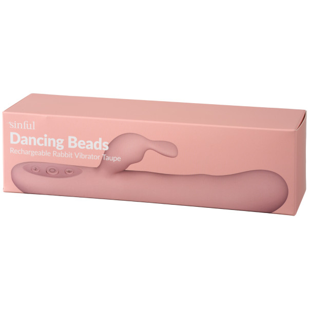 Sinful Dancing Beads Oplaadbare Taupe Rabbit Vibrator