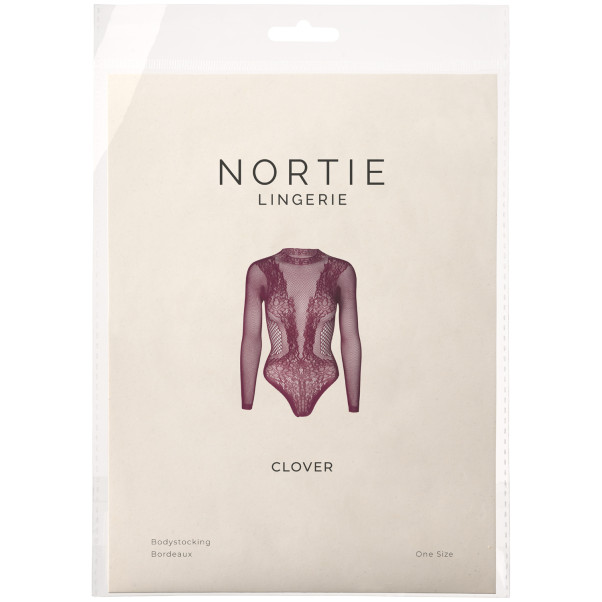NORTIE Clover Bordeaux Kruisloze Bodystocking
