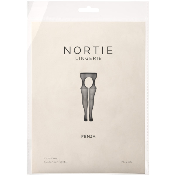 NORTIE Fenja Kruisloze Jarretel Panty Plus Size