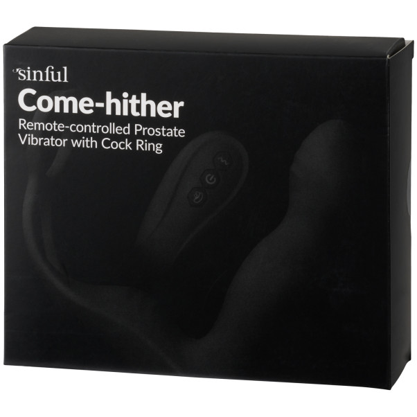 Sinful Come-hither Prostaatvibrator met Cockring