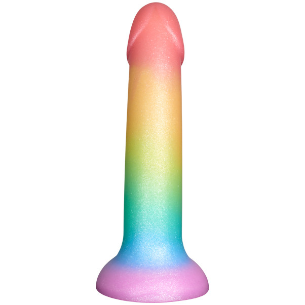 baseks Colour-mix Siliconen Dildo met Zuignap 18 cm