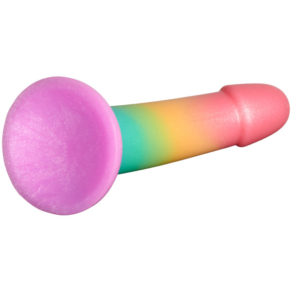 baseks Colour-mix Siliconen Dildo met Zuignap 18 cm