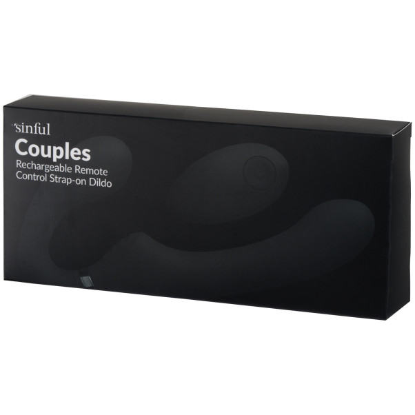 Sinful Couple's Oplaadbare Strap-on Dildo met Afstandsbediening
