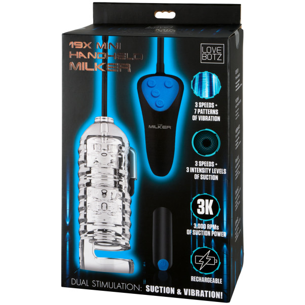 LoveBotz 19X Mini Handheld Milker Masturbator