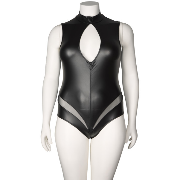 NORTIE Fetish Wetlook Kruisloze Body Plus Size