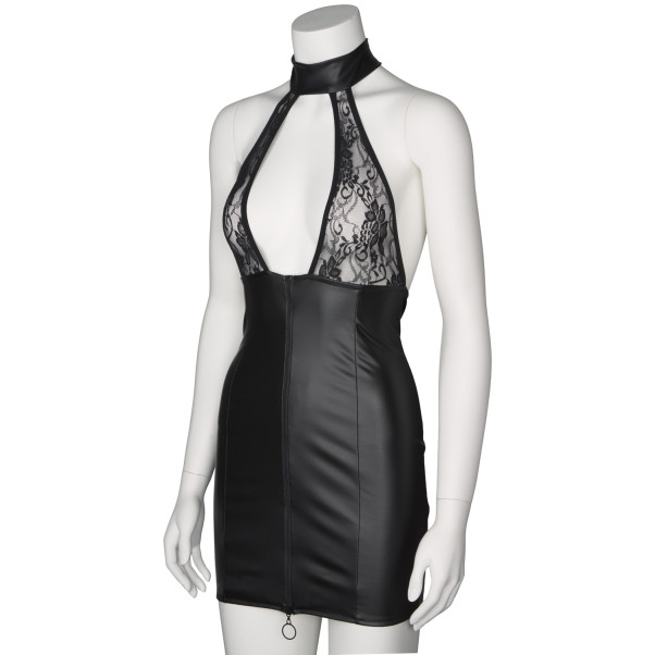 NORTIE Fetish Wetlook Jurk met Haltertop