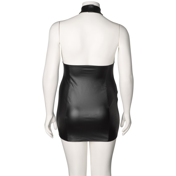 NORTIE Fetish Wetlook Halternek Jurk Plus Size