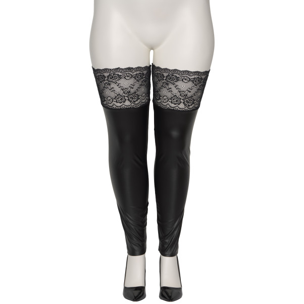 NORTIE Fetish Wetlook Hold-up Kousen Plus Size