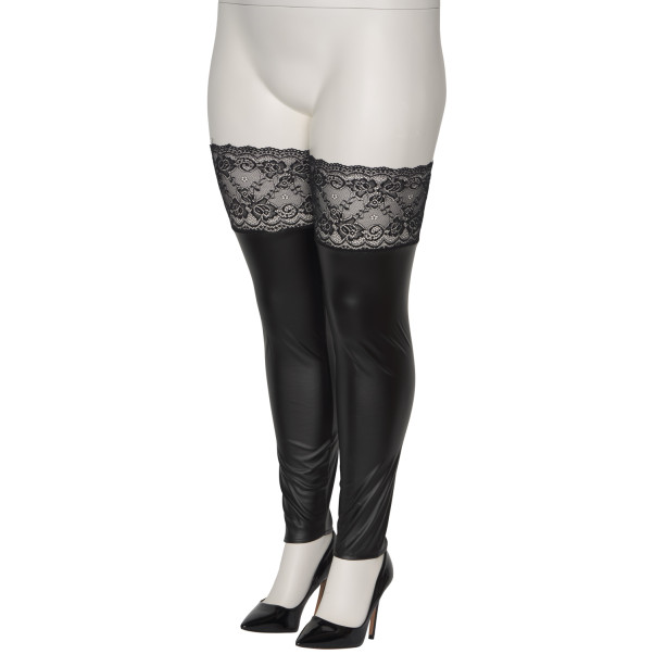 NORTIE Fetish Wetlook Hold-up Kousen Plus Size