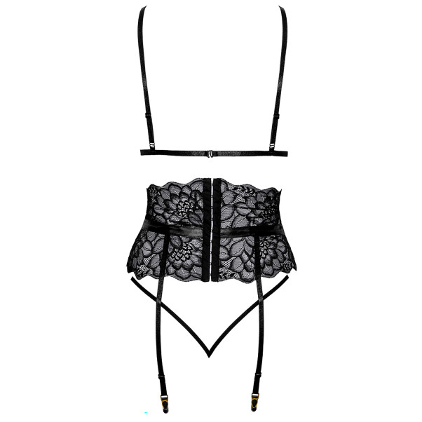 kissable Black BH en Jarretel Set