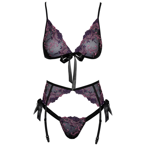kissable Floral BH en Jarretel Set