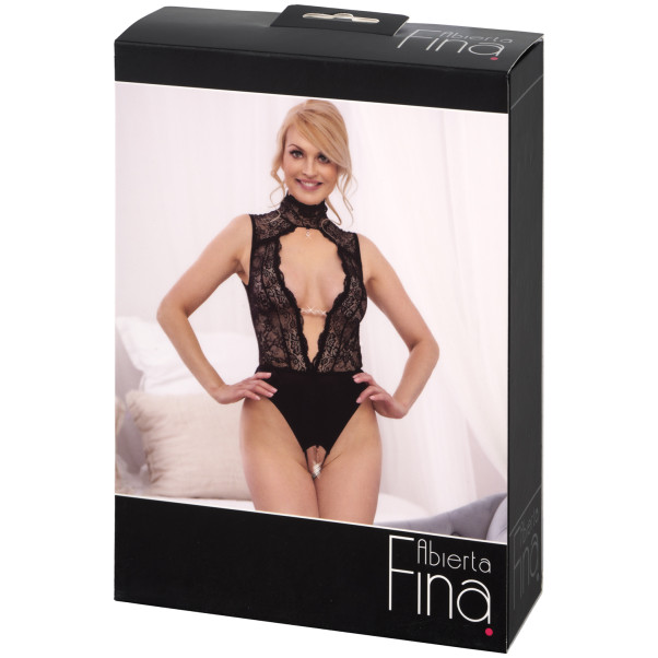 Abierta Fina Black Halternek Body