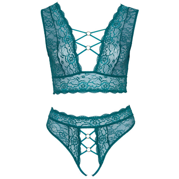 Cottelli Teal BH Set Plus Size
