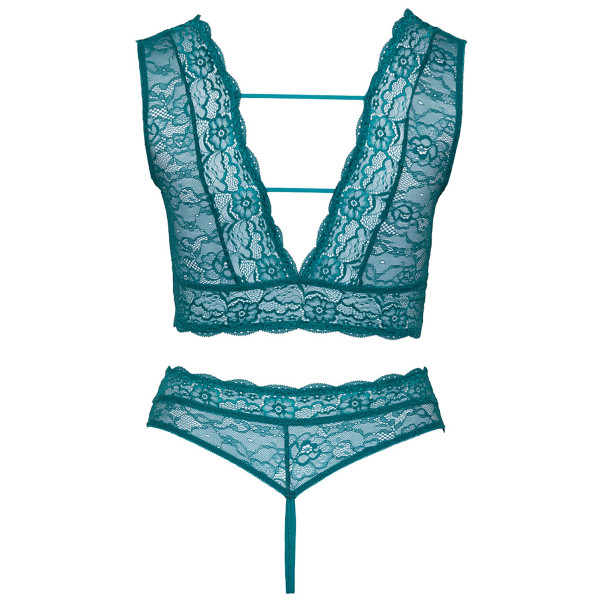 Cottelli Teal BH Set Plus Size