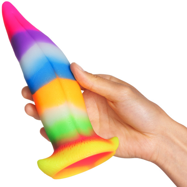 Creature Cocks Unicorn Kiss Glow in the Dark Dildo met Zuignap 21,5 cm