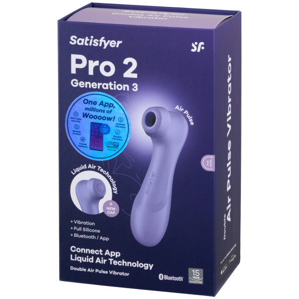 Satisfyer Pro 2 Generation 3 Lilac Liquid Air Luchtdruk Vibrator met App