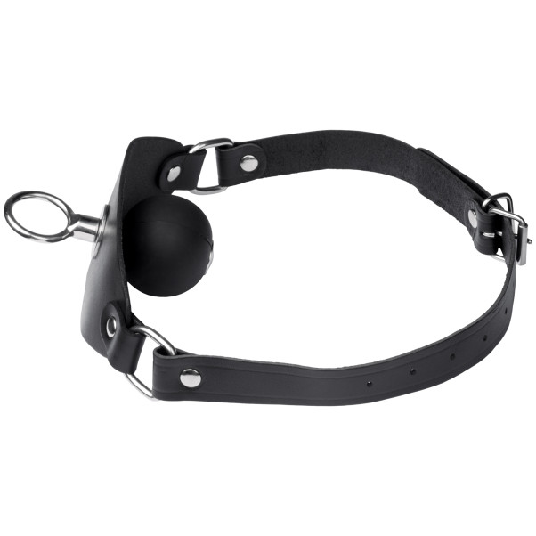 Black Label Super Leren Ballgag met O-ring