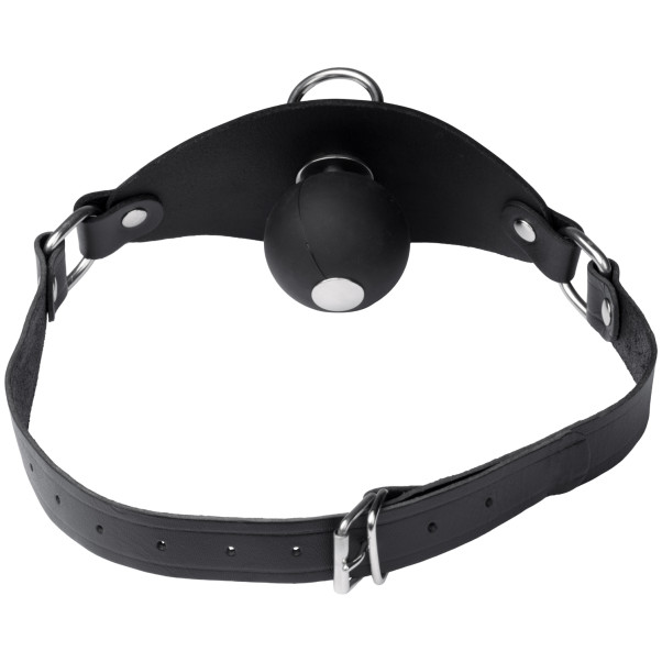 Black Label Super Leren Ballgag met O-ring
