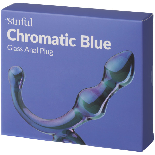 Sinful Chromatic Blue Glazen Buttplug