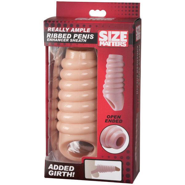 Size Matters Geribbelde Penis Sleeve