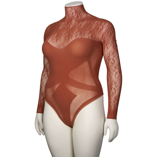 NORTIE Blossom Esme Rust Bodystocking Plus Size