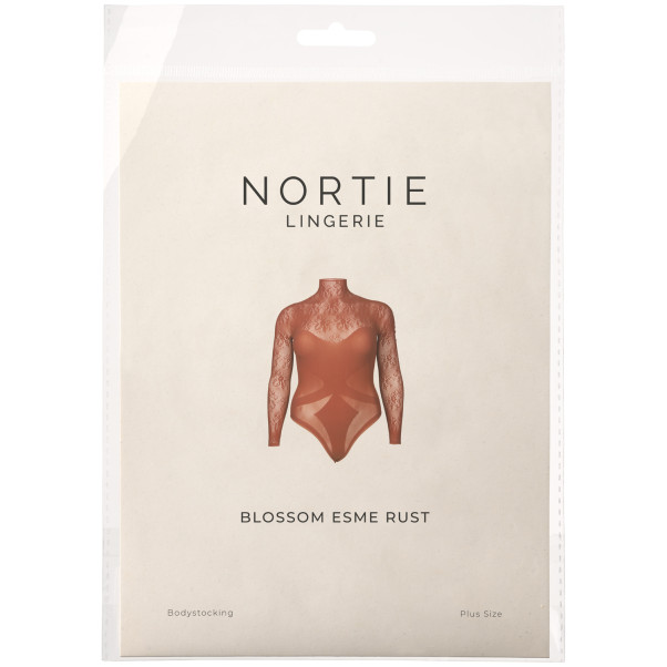 NORTIE Blossom Esme Rust Bodystocking Plus Size