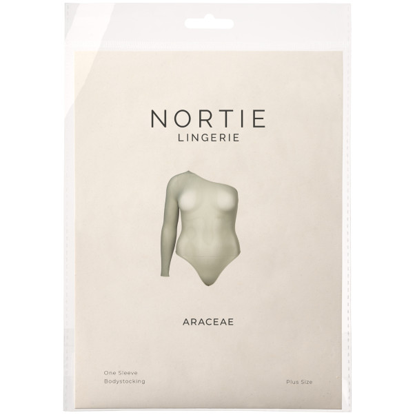 NORTIE Araceae One Sleeve Bodystocking Plus Size