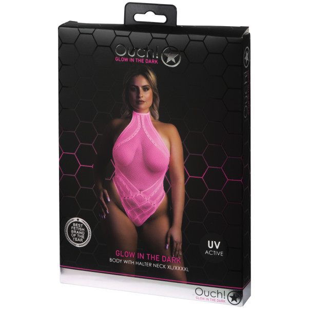 Ouch! Glow in The Dark Neon Pink Body Plus Size