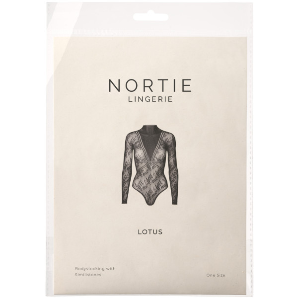 NORTIE Lotus Bodystocking met Simili Steentjes