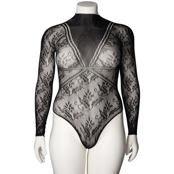 NORTIE Lotus Bodystocking met Simili Steentjes Plus Size