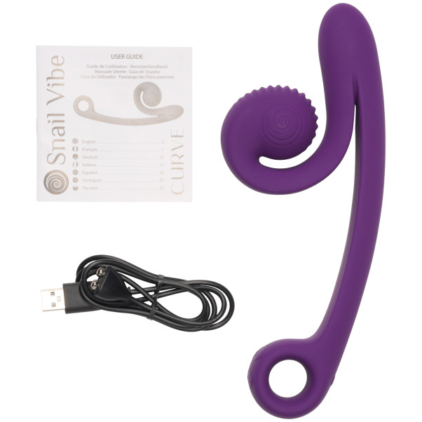 Snail Vibe Curve Oplaadbare Dubbele Stimulator