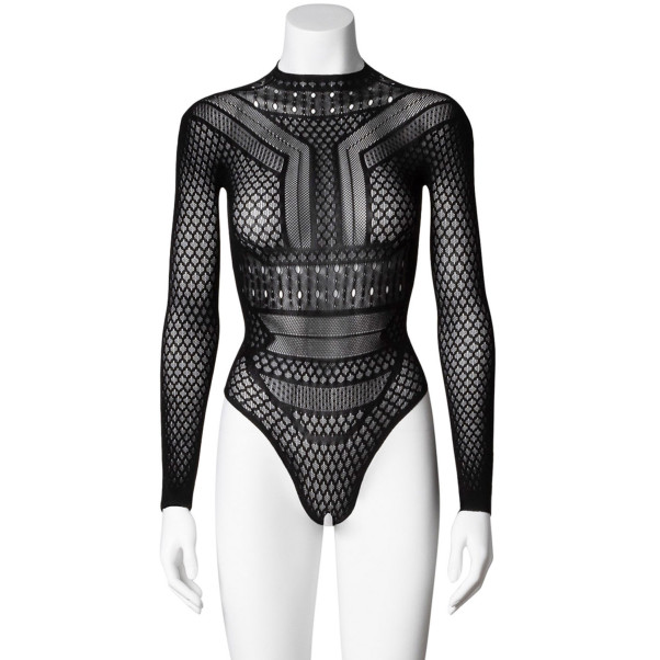 NORTIE Gry Kruisloze Bodystocking met Lange Mouwen