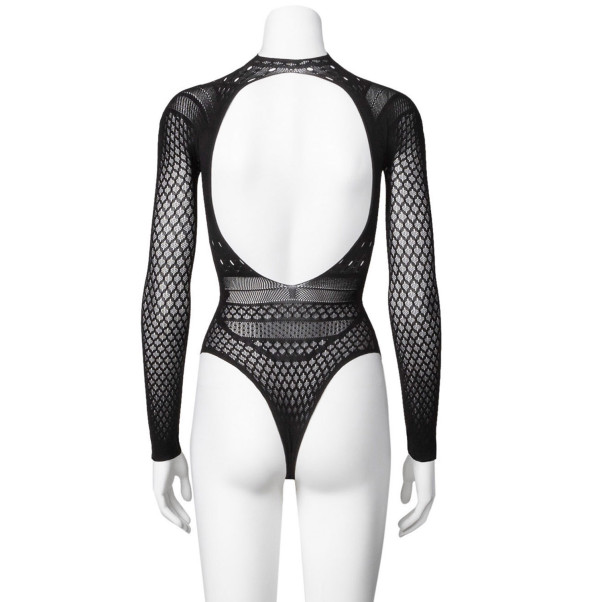 NORTIE Gry Kruisloze Bodystocking met Lange Mouwen