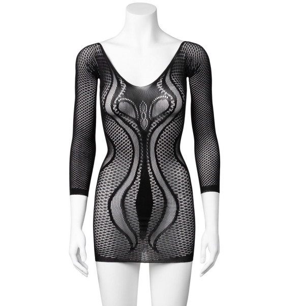 NORTIE Signe Mini Jurk met Lange Mouwen