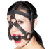 Zado Leather Head Harnas met Gag