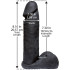 Vac-U-Lock CodeBlack Realistische Penis 20 cm