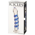 Icicles No 5 Blauwe Glazen Dildo