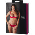 Cottelli Halfcup Beha en String Rood