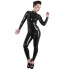 Late X Latex Catsuit met Open Rug
