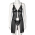 NORTIE Gro Black Kanten Babydoll Set