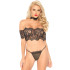 Leg Avenue Set met Kanten Top en G-String