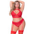 Seven 'til Midnight Halternek Bh Set Plus Size Rood